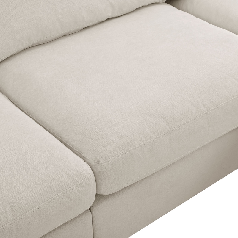 Upholstery Convertible Sectional Sofa, L Shaped Couch with Reversible Chaise