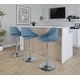 preview thumbnail 47 of 144, Silver Orchid Svellingen Adjustable Bar Stool with Rounded T Footrest - Set of 2