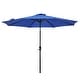 preview thumbnail 38 of 142, Holme 9-foot Steel Market Patio Umbrella with Tilt-and-Crank Royal Blue