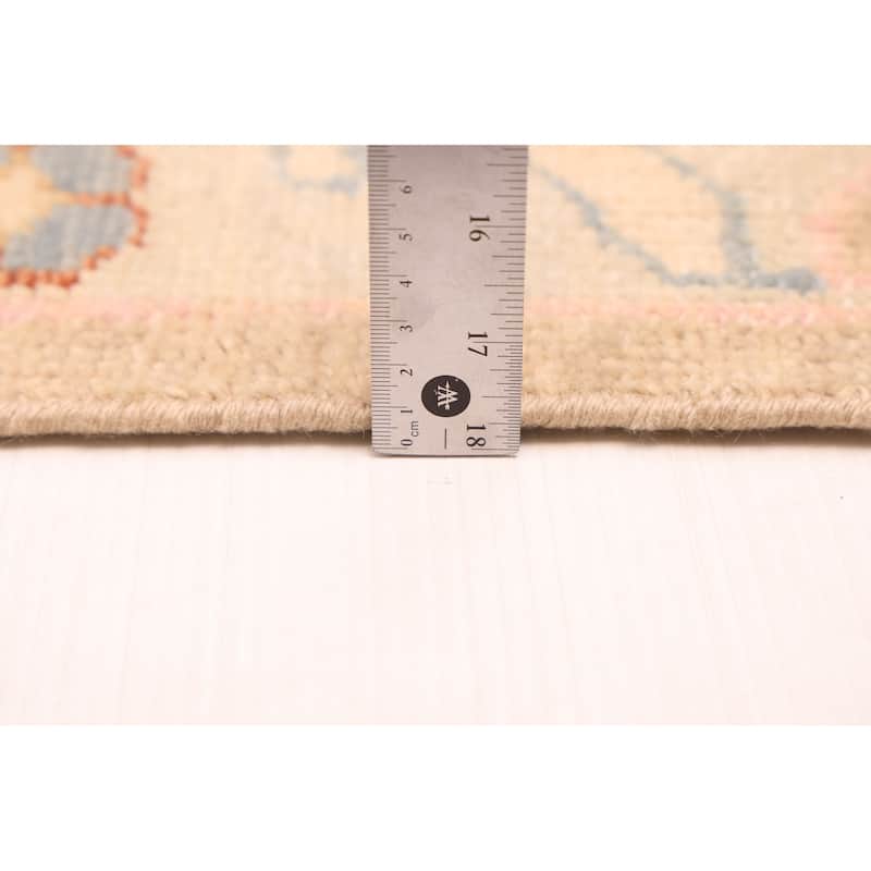 ECARPETGALLERY Hand-knotted Modern Oushak Taupe Wool Rug - 9'6 x 14'6