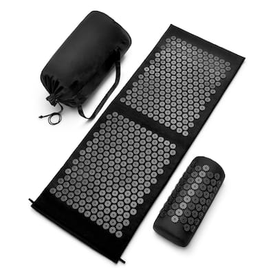 Sivan Health And Fitness Deluxe Acupressure Mat & Pillow Combo Set - Includes Carry Bag - 51" L x 17.5" W x 4" H
