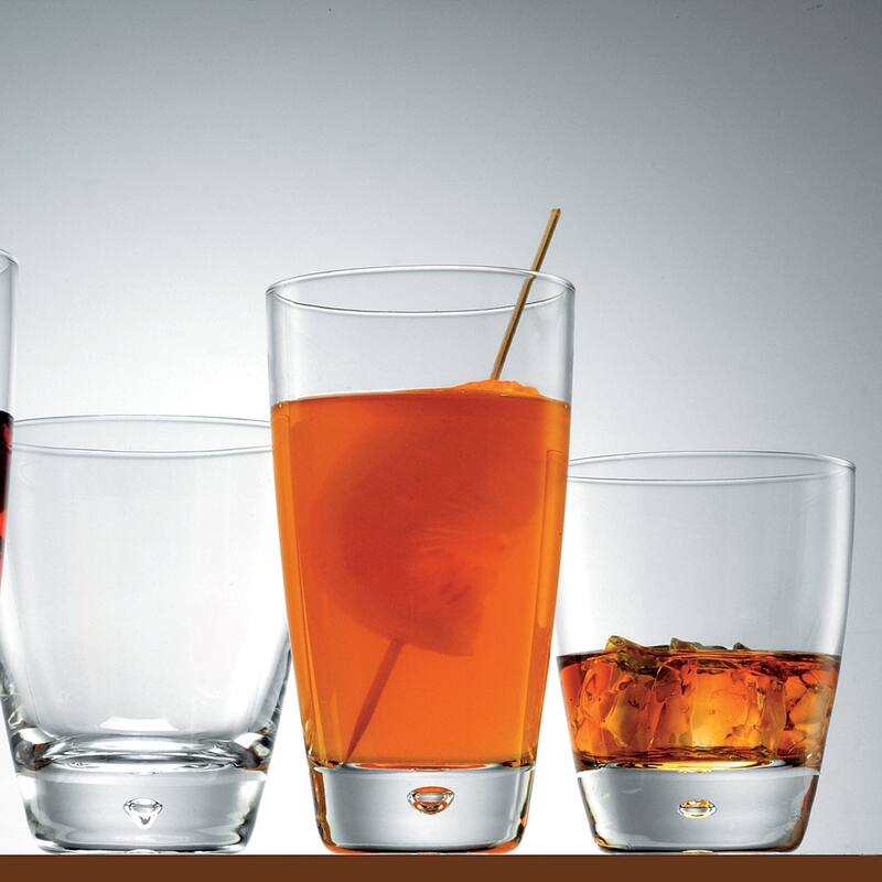 Bormioli Rocco Luna Tumbler Beverage Glasses Set of 12