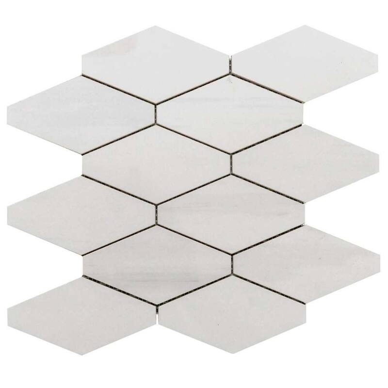 The Tile Life Stately Elongated Hex 12x12 Dolomite Porcelain Floor & Wall Tile