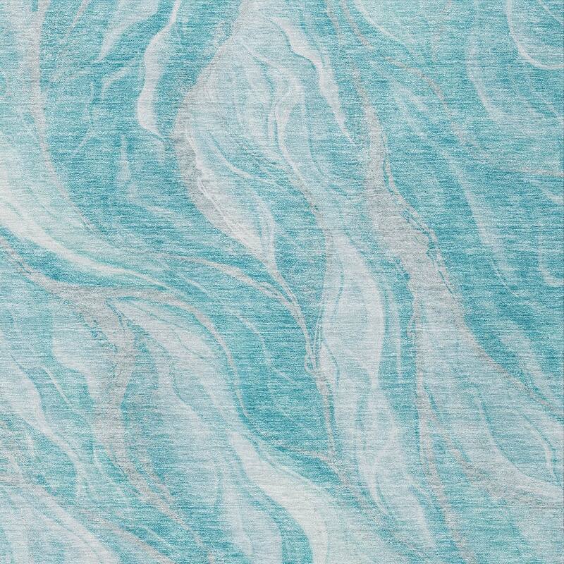 HomeRoots Abstract Transitional Rectangle Outdoor Rug