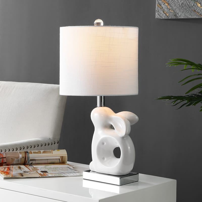 SAFAVIEH Kids Lighting Angelique 19" Rabbit Lamp - 10.3"x10"x19" - 10"Wx10"Dx19"H