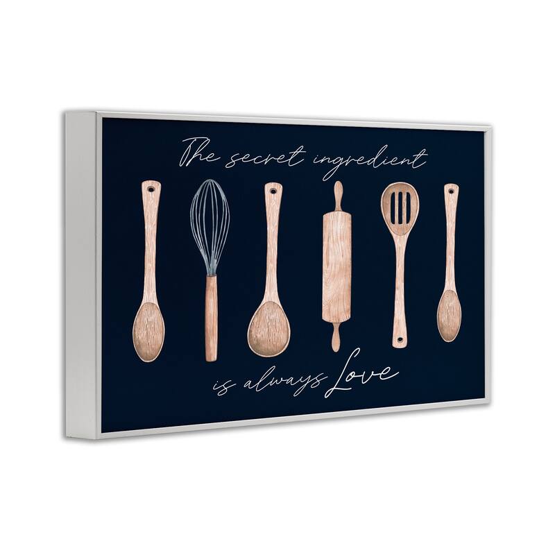 Stupell Secret Ingredient Always Love Framed Giclee Art Design By Lux + Me Designs
