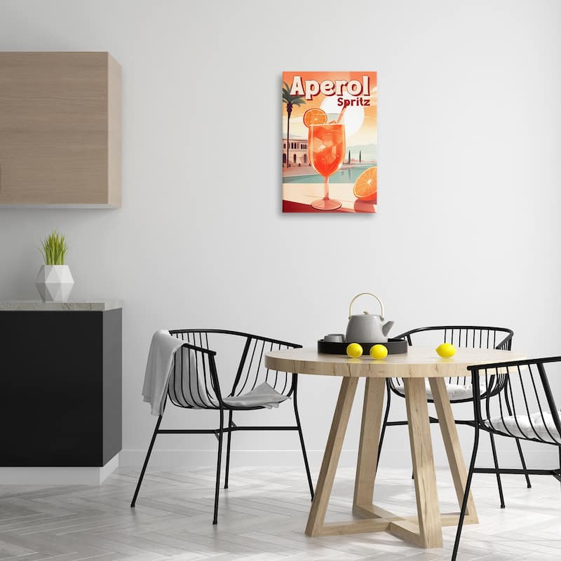 Stupell Bright Tropical Aperol Spritz Canvas Wall Art Design By Andreas Magnusson