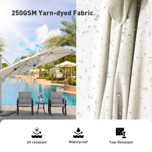 black patio umbrella sunbrella 10' Rectangle Sunbrella Canvas Black Outdoor Patio Umbrella with Black  Metal Frame