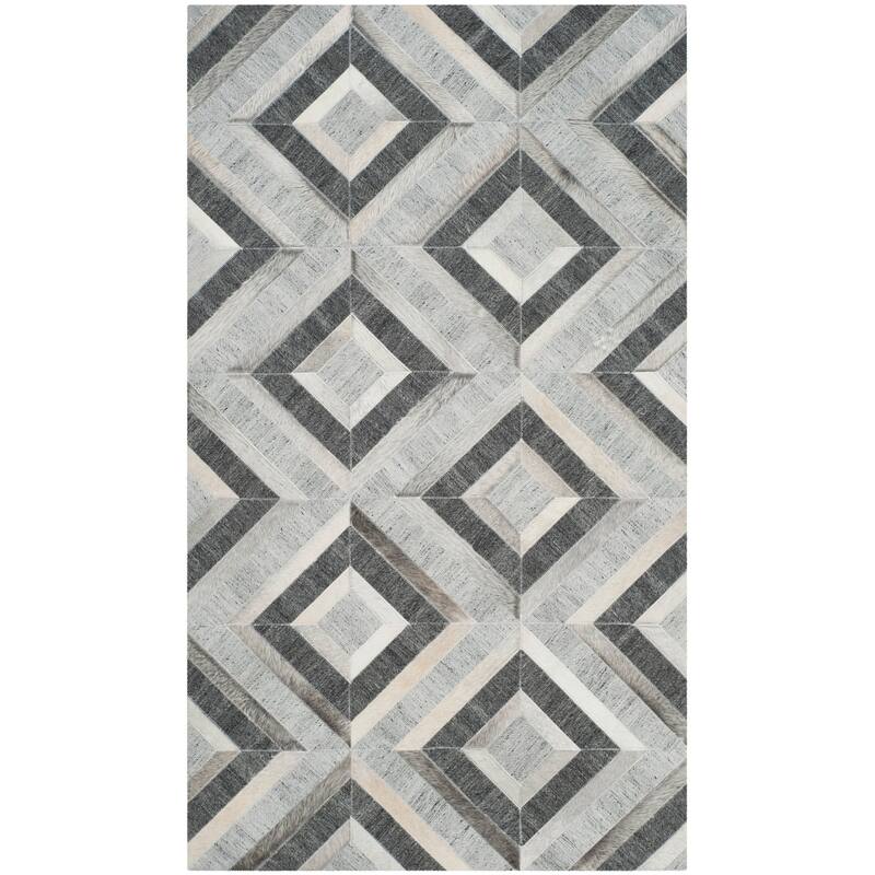 SAFAVIEH Handmade Studio Leather Alina Modern Leather Rug
