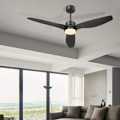52-inch 3-Blade Ceiling Fan with Light and Remote Control