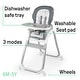 preview thumbnail 2 of 5, 3-in-1 High Chair Braden - High Chair, Toddler Chair, and Booster