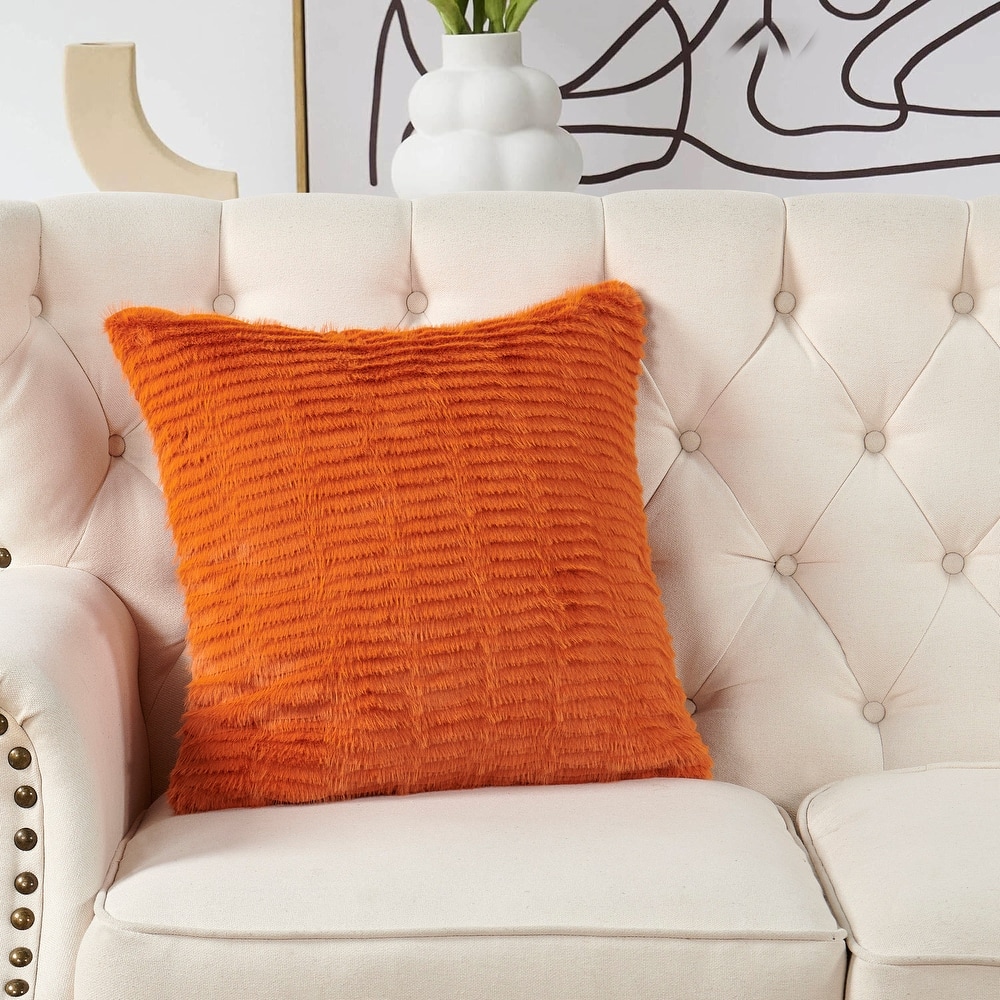 1 Pc Shaggy Wavy FauxFur Pillow Shell Soft Cushion Covers for Sofa