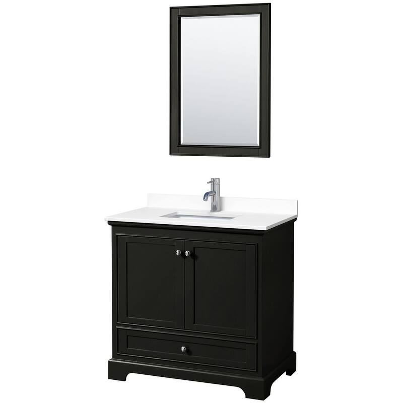 Wyndham Collection Deborah 36" Free Standing Single Basin Vanity Set