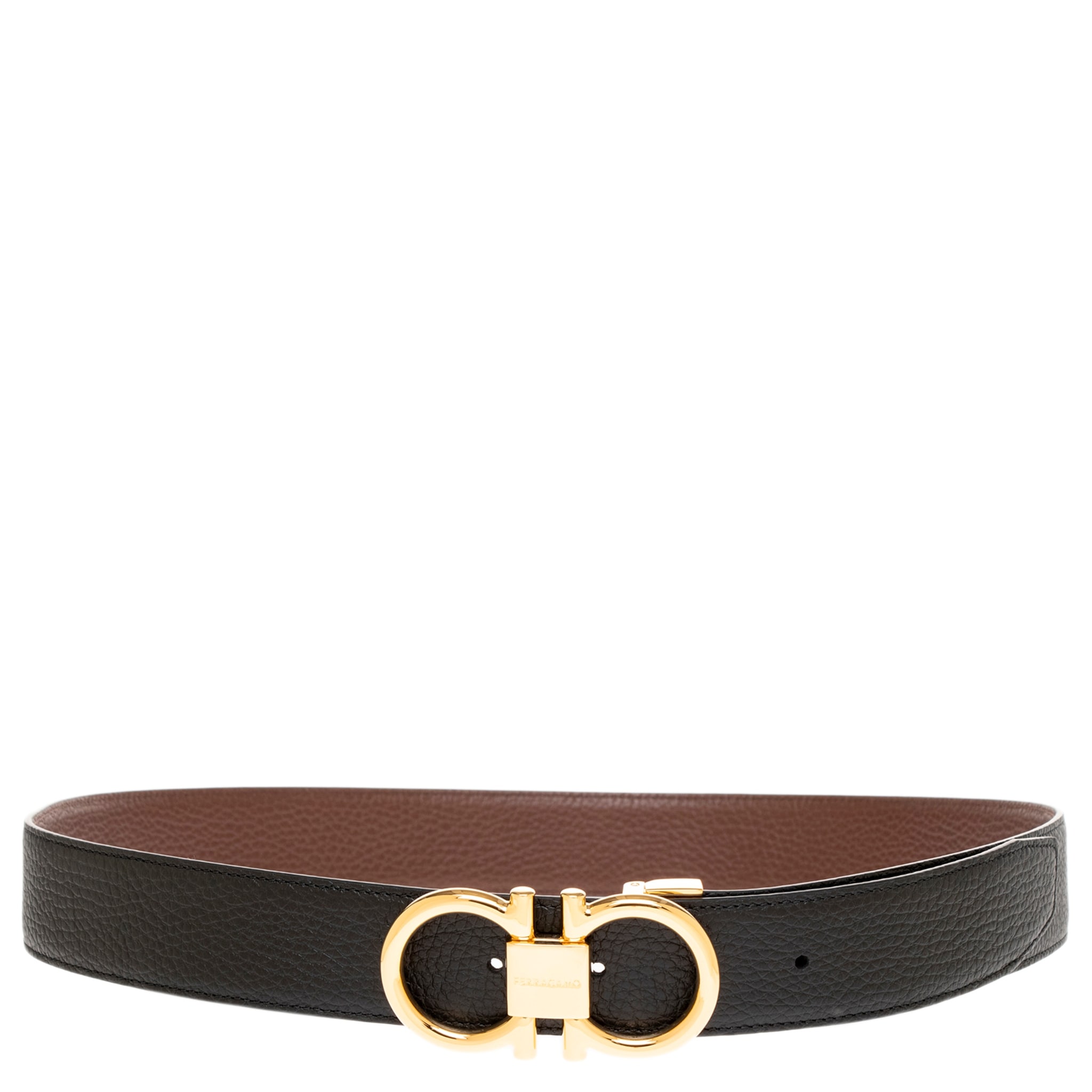 Ferragamo Men's Reversible Gancini Belt 1.3" Wide