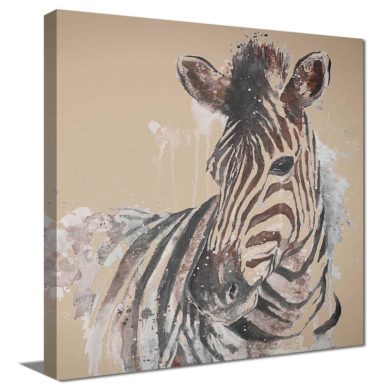 "Sandstone Zebra" Print on Canvas