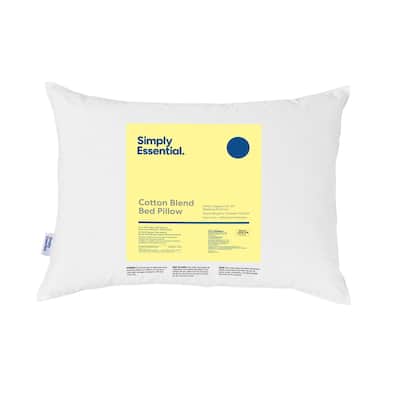 Simply Essential Cotton Blend Medium Pillow - 1 & 2 Packs