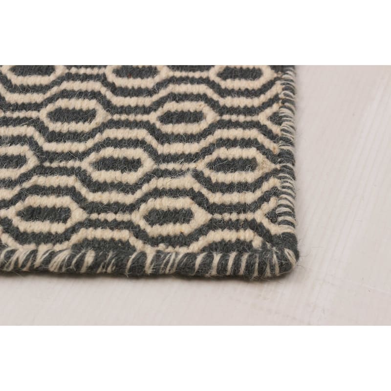 Nevada Grey Kilim 5'2" x 7'3" - 5'2 x 7'3