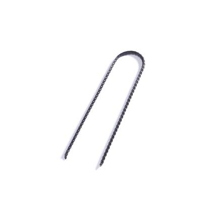 Agfabric 11.8 in. x 2.4 in. Galvanized Landscape Staples Stake Weedmat Stake Pins Black (20-Pack) - 11.8" 20pack