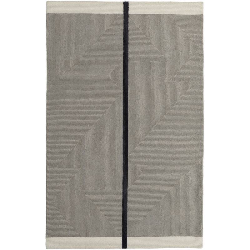 Sitih Hand Tufted Geometric Abstract Stain Resistant Area Rug By HomeRoots - 96' X '60' X '0.59