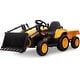 preview thumbnail 22 of 26, 3 in 1 Ride On Tractor with Trailer, 12V Kids Electric Vehicles Ride On Toy Yellow