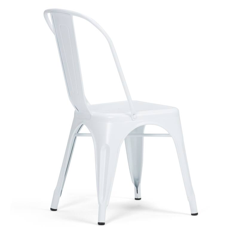 WYNDENHALL Freya Industrial Metal Dining Side Chair (Set of 2) , Fully Assembled - 17.7"w x 21.1"d x 33.1"h