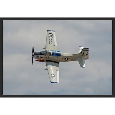 WC005 Douglas A-1 Airplane in Flight Photography by Wayne Collamore Framed Poster