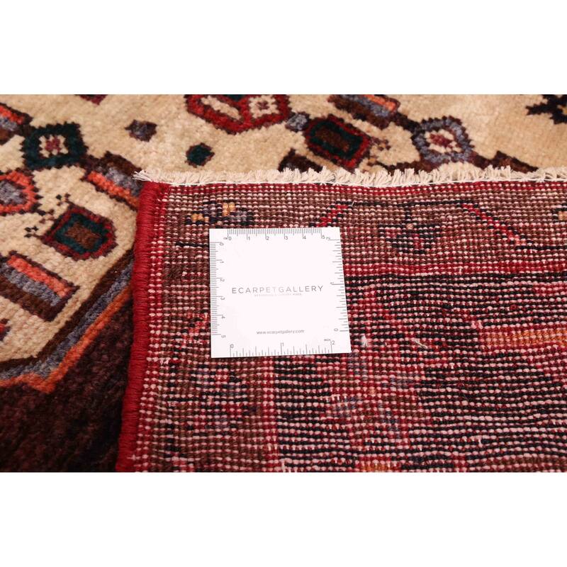 ECARPETGALLERY Hand-knotted Anatolian Dark Brown Wool Rug - 4'11 x 9'2