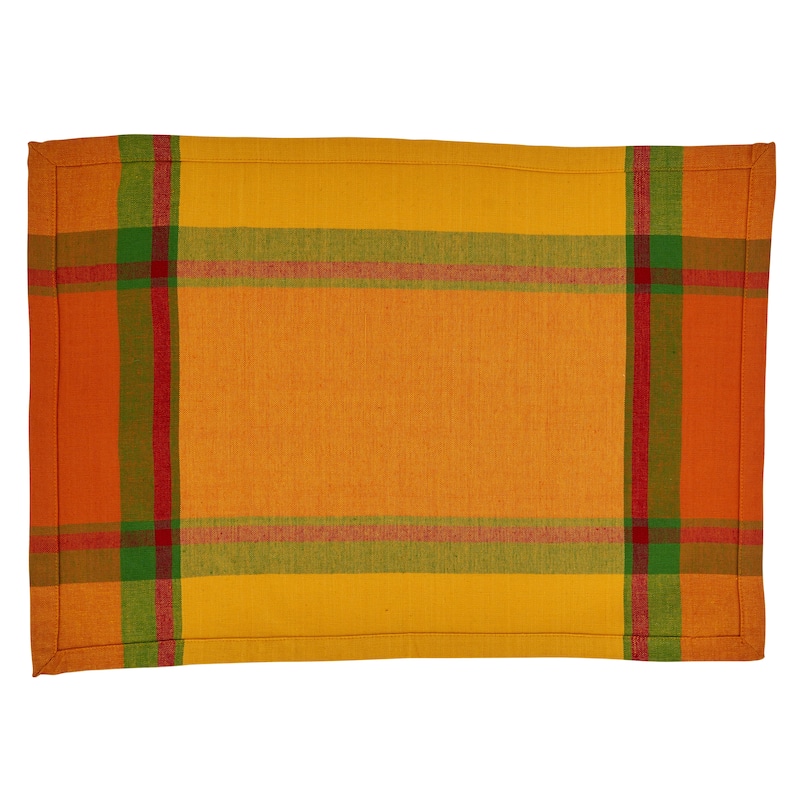 Table Mats With Banded Border Design (Set of 4)