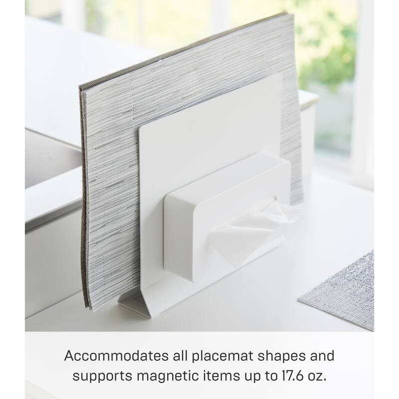 Yamazaki Home Placemat Stand, Steel - L 2.56 x W 11.81 x H 10.43 inches