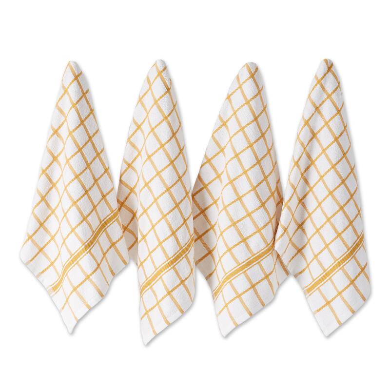 DII Artichoke Windowpane Terry Dishtowel (Set of 4)