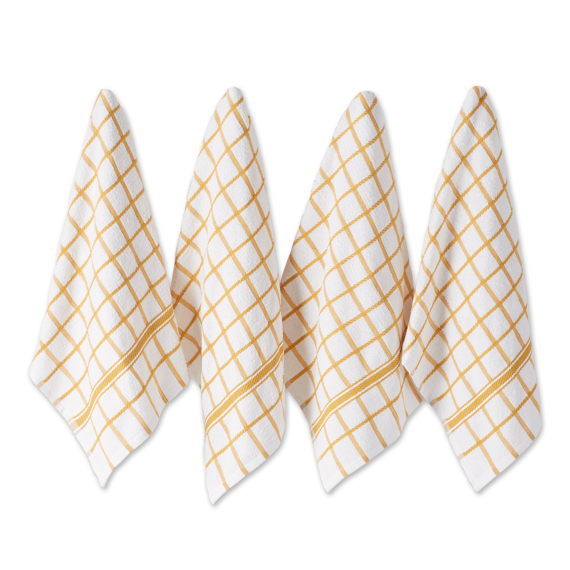 DII Artichoke Windowpane Terry Dishtowel (Set of 4)