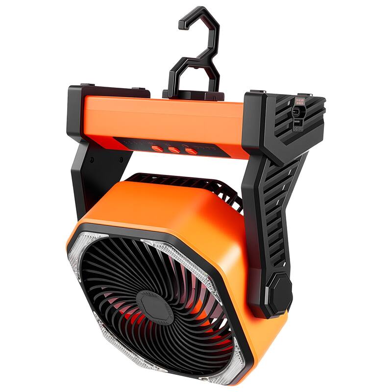 8 inch Rechargeable Camping Desktop Fan Battery Operated 4 Speeds