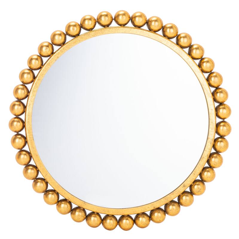 SAFAVIEH Carlee 21-inch Gold Round Mirror - 21" W x 1.5" L x 21" H - 21Wx2Dx21H