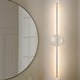 preview thumbnail 53 of 119, 1-Light Black/ Gold/ Nickel Modern Long Linear Strip Wall Sconce Dimmable LED Bathroom Vanity Light