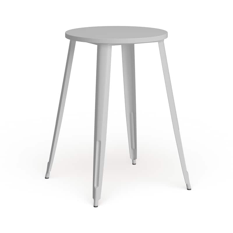 30'' Round Metal Indoor-Outdoor Bar Height Table