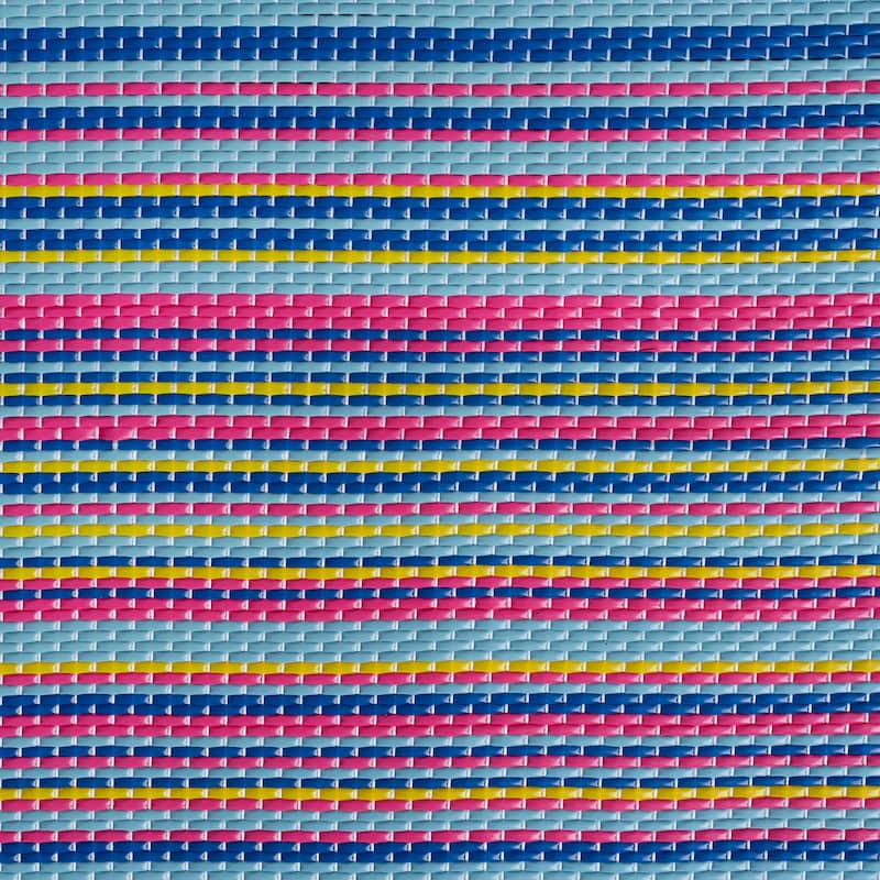 Lalune Beach Stripe Indoor Outdoor Area Rug