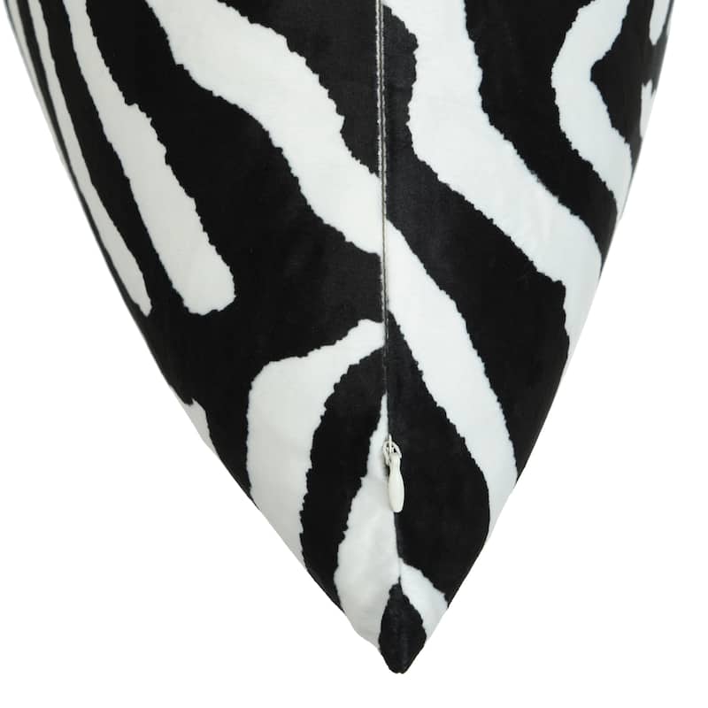 Dann Foley - Square Cushion - Zebra Print Upholstery