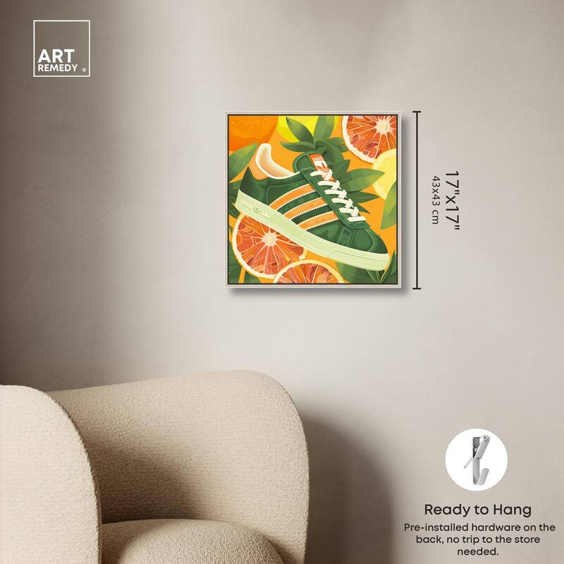 Citrus Sneaker Canvas by Art Remedy