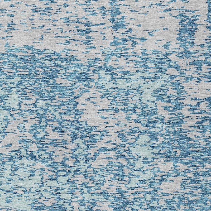 HomeRoots Abstract Transitional Rectangle Outdoor Rug