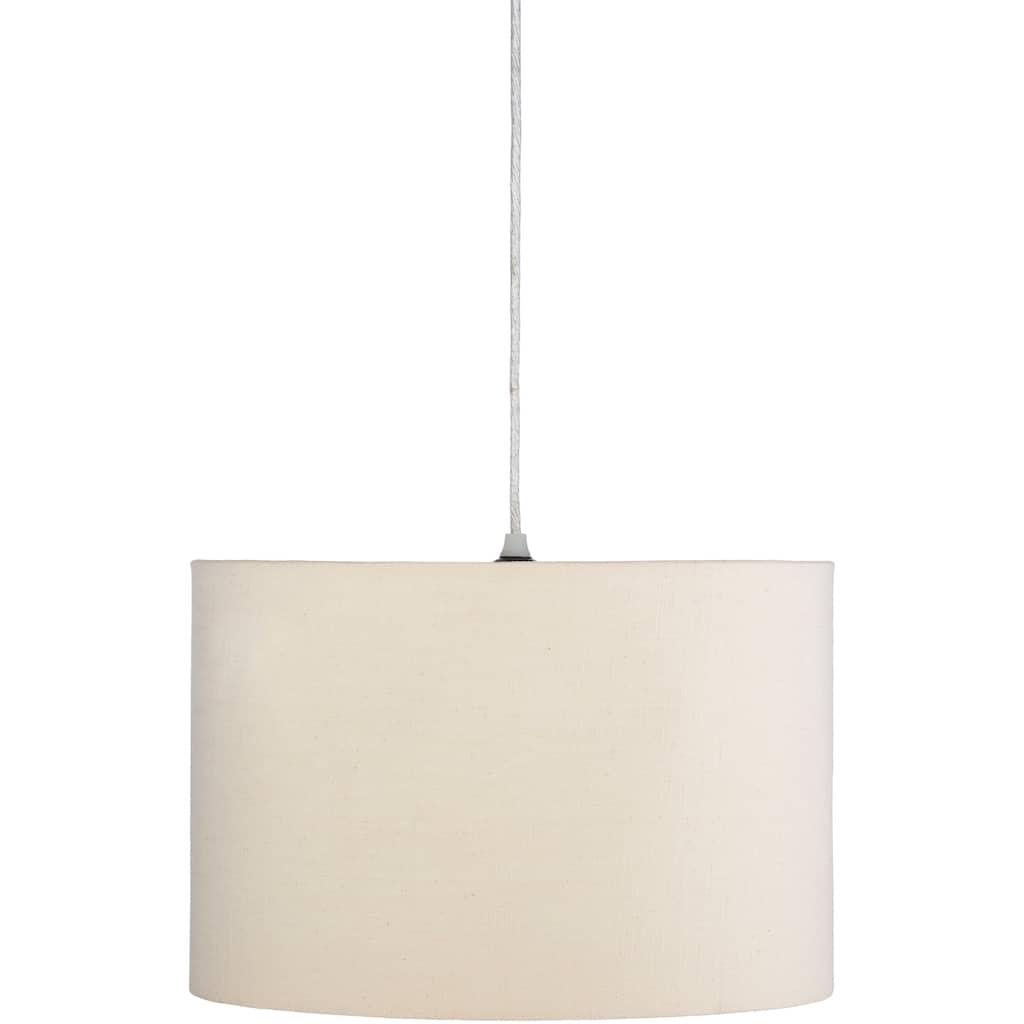 Lonsdale Simple Drum Hanging Pendant Light - 10"H x 15"W x 15"D