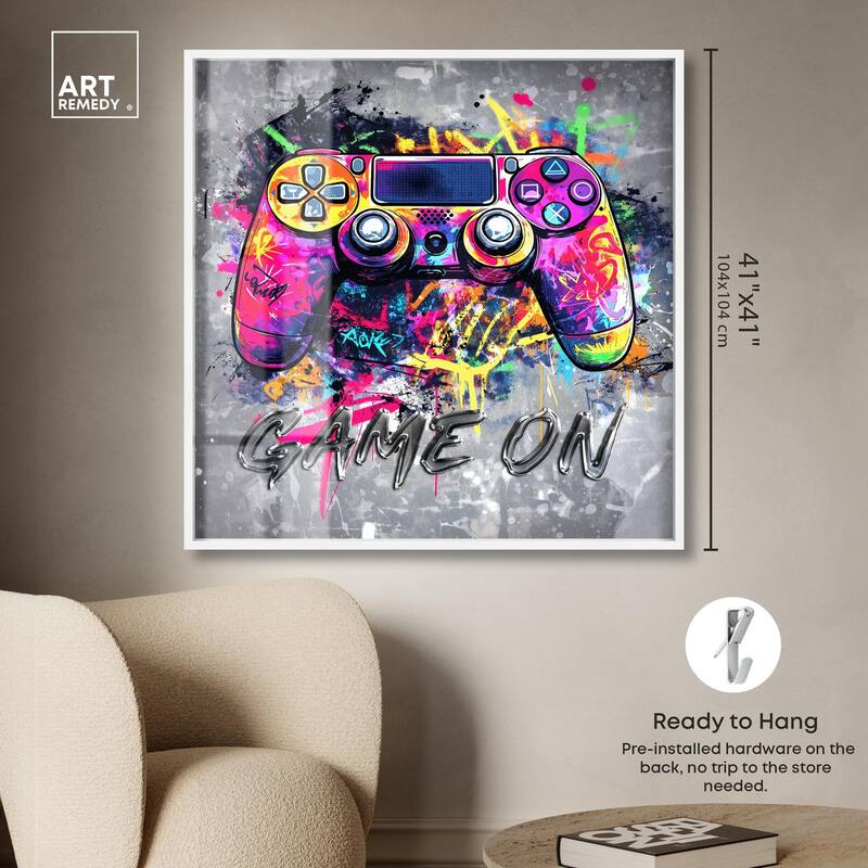 Game On Shadowbox by Art Remedy