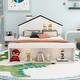 preview thumbnail 2 of 15, Platform bed with house shape headboard