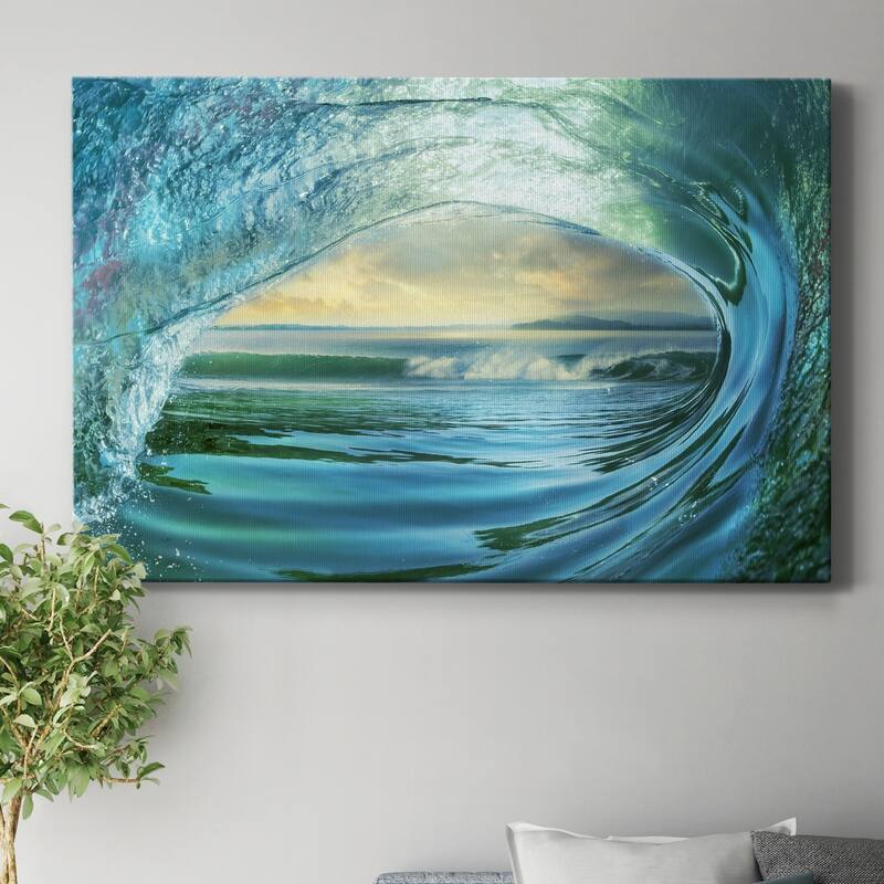 Big Wave Premium Gallery Wrapped Canvas - Ready to Hang