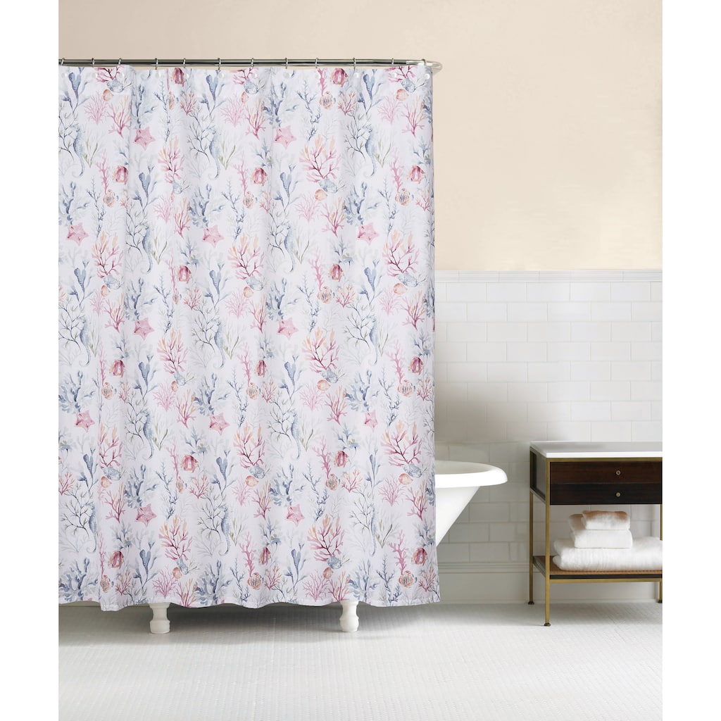 Nori Coral Shower Curtain - Multicolored