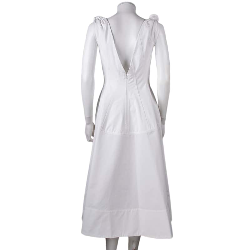 Bottega Veneta Knotted Cotton Canvas Dress