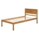 preview thumbnail 5 of 6, Twin Platform Kids Bed Frame with Headboard, Durable Wood Slat Support, No Box Spring Needed, Easy to Assemble, Espresso
