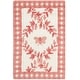 preview thumbnail 29 of 98, SAFAVIEH Handmade Chelsea Aubree French Country Trellis Wool Rug 1'8" x 2'6" - Ivory/Rose - Rectangle