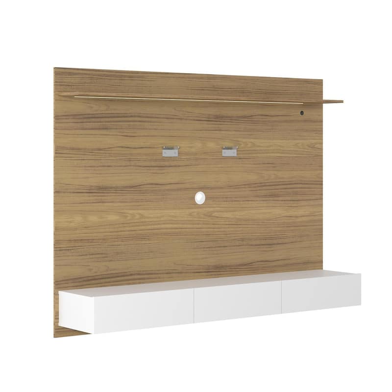 Wall Mounted Entertainment TV Center with Floating Panel, Media Console Center for 70" TVs