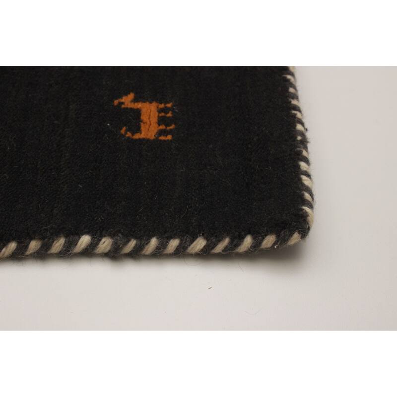 Kashkuli Gabbeh Grey Rug 2'5" x 6'7" - 2'5 x 6'7