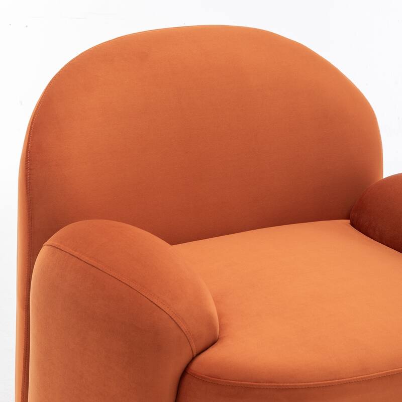 SEYNAR Modern Glam Velvet Thickened Seat Cushion Accent Chair